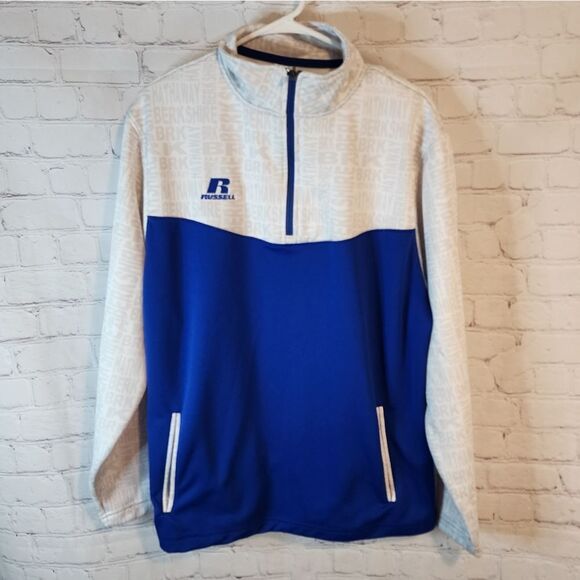 Men's Russell Athletic zip-up fleece sweater, size Large - Picture 1 of 4